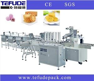 Moon Cake Automatische Fütterungs- und Tray-Lade-Verpackungslinie